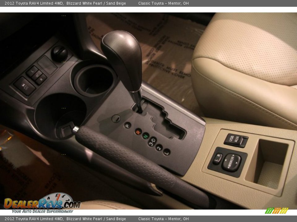 2012 Toyota RAV4 Limited 4WD Blizzard White Pearl / Sand Beige Photo #10