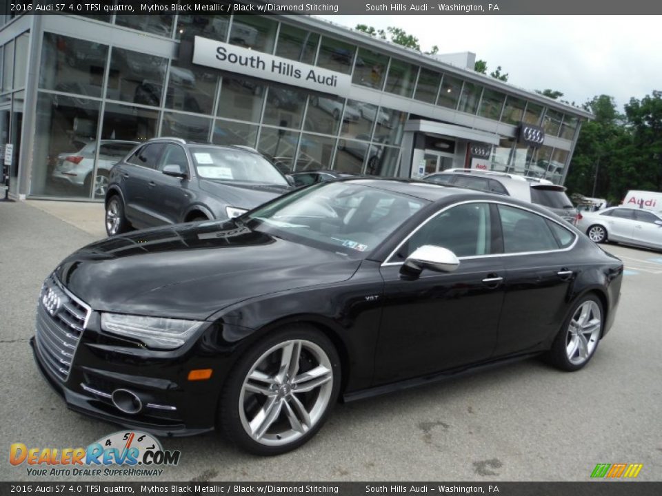 2016 Audi S7 4.0 TFSI quattro Mythos Black Metallic / Black w/Diamond Stitching Photo #1