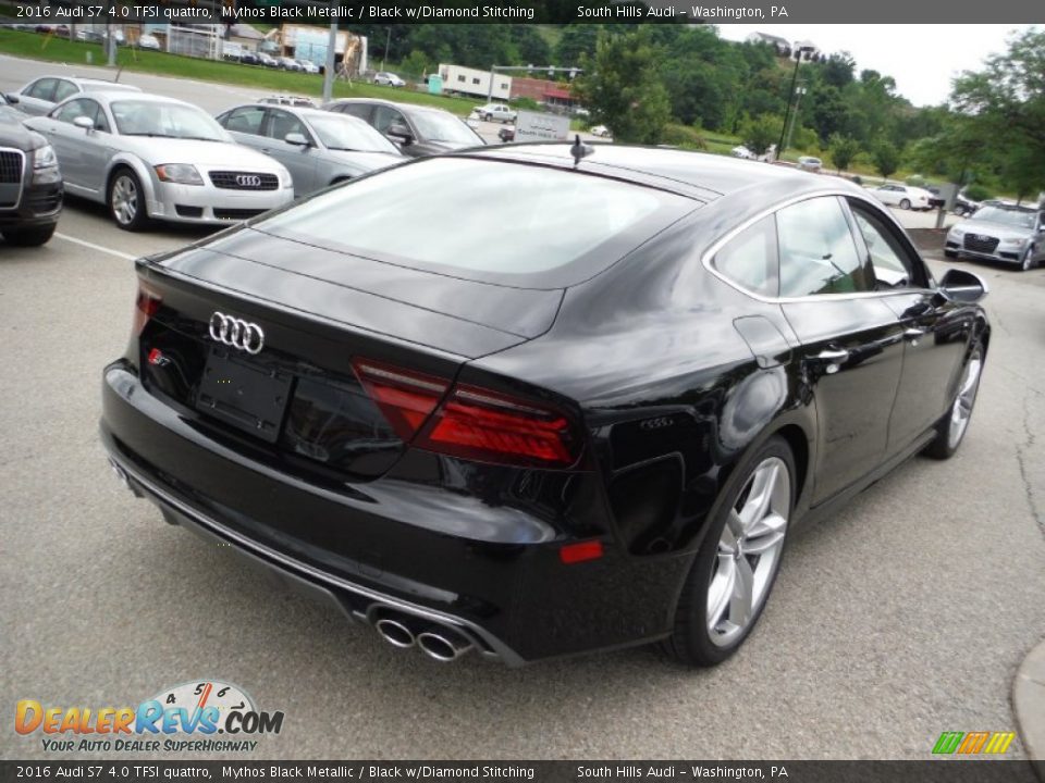 2016 Audi S7 4.0 TFSI quattro Mythos Black Metallic / Black w/Diamond Stitching Photo #11