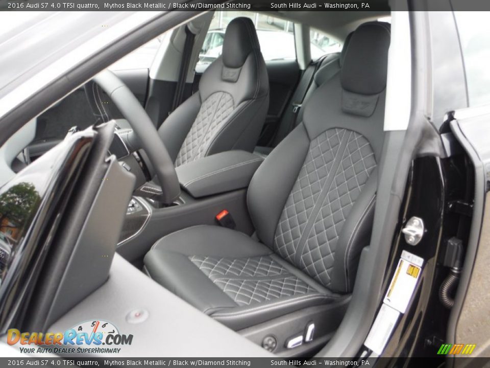 Black w/Diamond Stitching Interior - 2016 Audi S7 4.0 TFSI quattro Photo #17