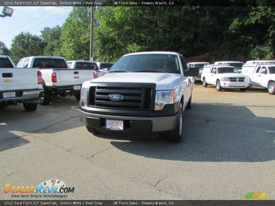 2012 Ford F150 XLT SuperCab Oxford White / Steel Gray Photo #1