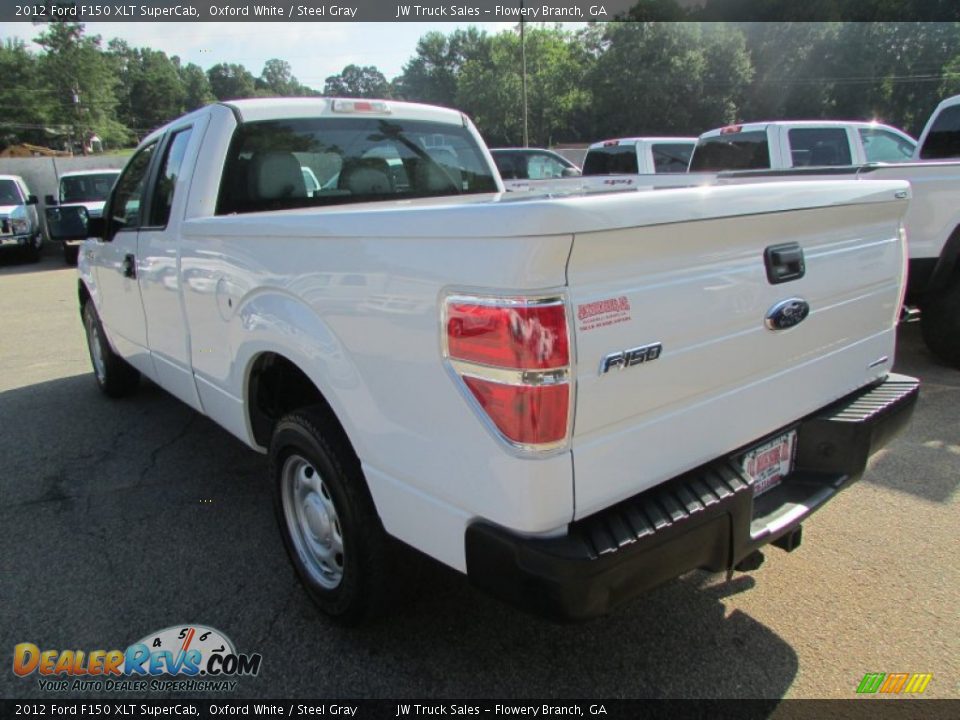 2012 Ford F150 XLT SuperCab Oxford White / Steel Gray Photo #3