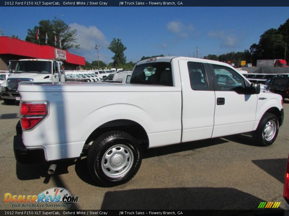 2012 Ford F150 XLT SuperCab Oxford White / Steel Gray Photo #6
