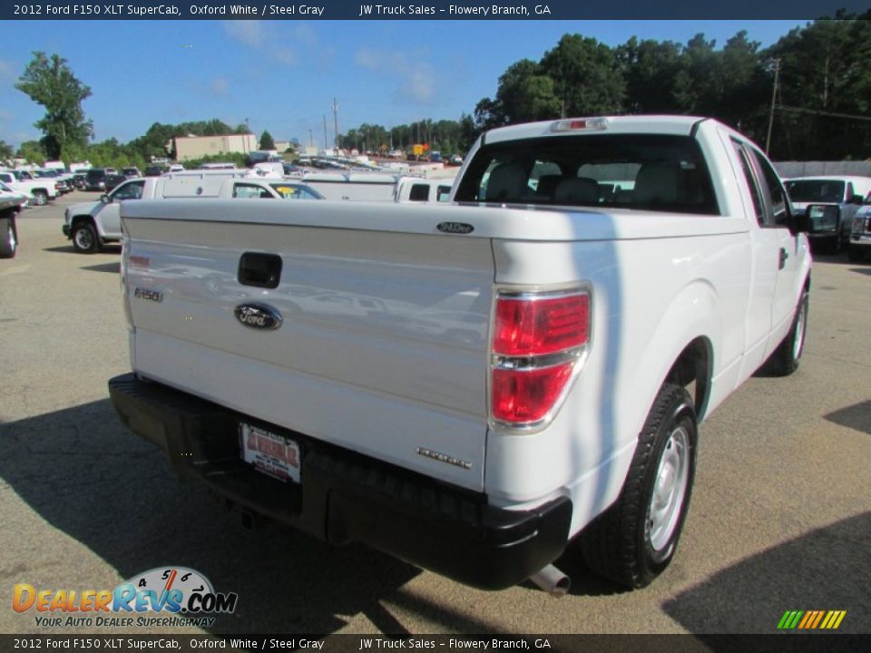 2012 Ford F150 XLT SuperCab Oxford White / Steel Gray Photo #7