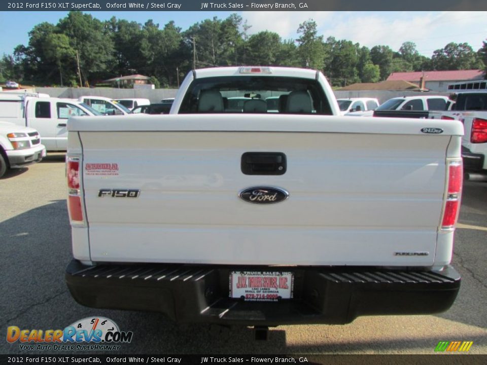 2012 Ford F150 XLT SuperCab Oxford White / Steel Gray Photo #8