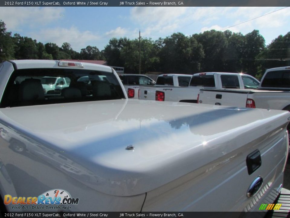 2012 Ford F150 XLT SuperCab Oxford White / Steel Gray Photo #11
