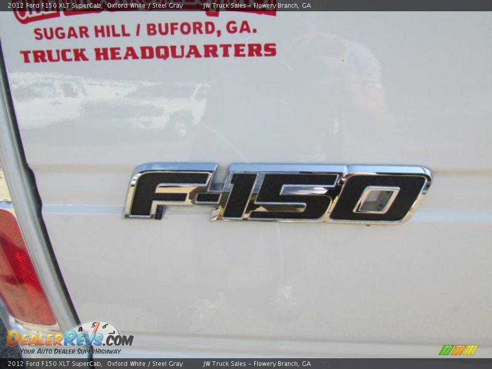 2012 Ford F150 XLT SuperCab Oxford White / Steel Gray Photo #12