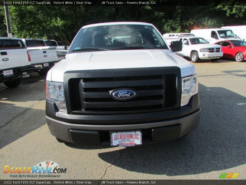 2012 Ford F150 XLT SuperCab Oxford White / Steel Gray Photo #15