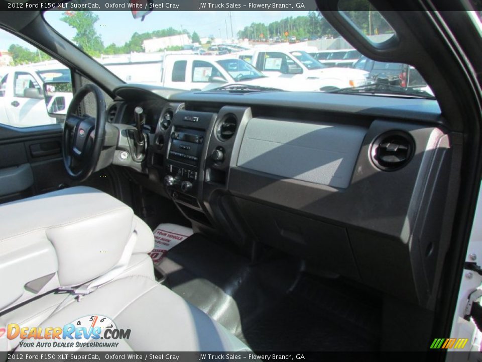 2012 Ford F150 XLT SuperCab Oxford White / Steel Gray Photo #22
