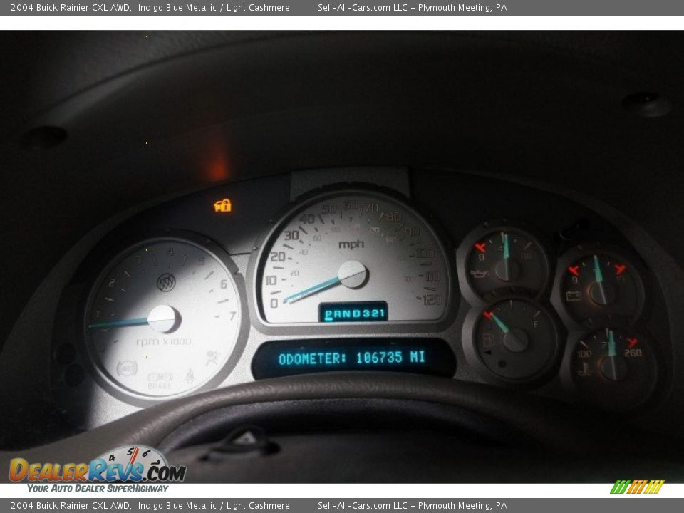 2004 Buick Rainier CXL AWD Indigo Blue Metallic / Light Cashmere Photo #33