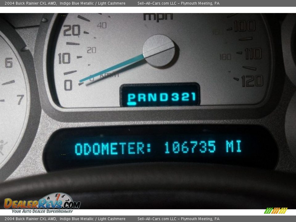 2004 Buick Rainier CXL AWD Indigo Blue Metallic / Light Cashmere Photo #34