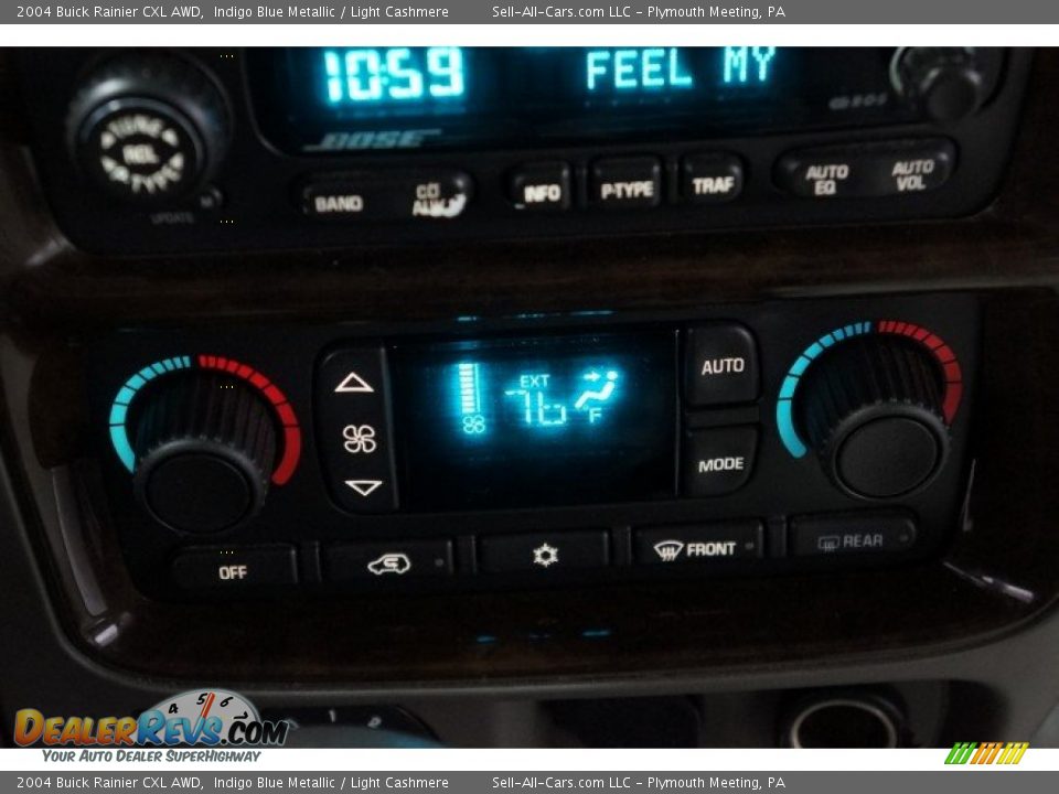 2004 Buick Rainier CXL AWD Indigo Blue Metallic / Light Cashmere Photo #36