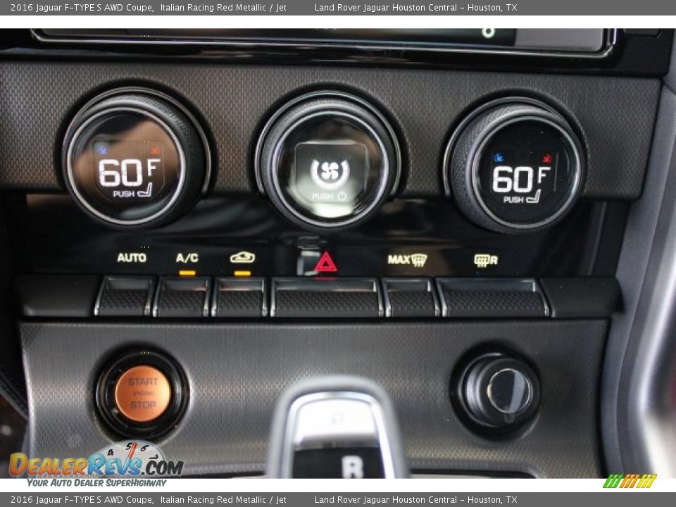 Controls of 2016 Jaguar F-TYPE S AWD Coupe Photo #19