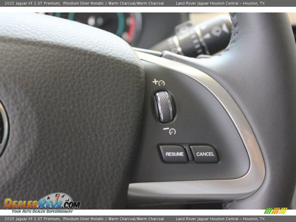 2015 Jaguar XF 2.0T Premium Rhodium Silver Metallic / Warm Charcoal/Warm Charcoal Photo #31