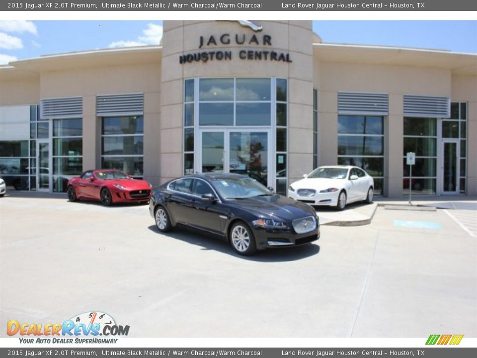 2015 Jaguar XF 2.0T Premium Ultimate Black Metallic / Warm Charcoal/Warm Charcoal Photo #1