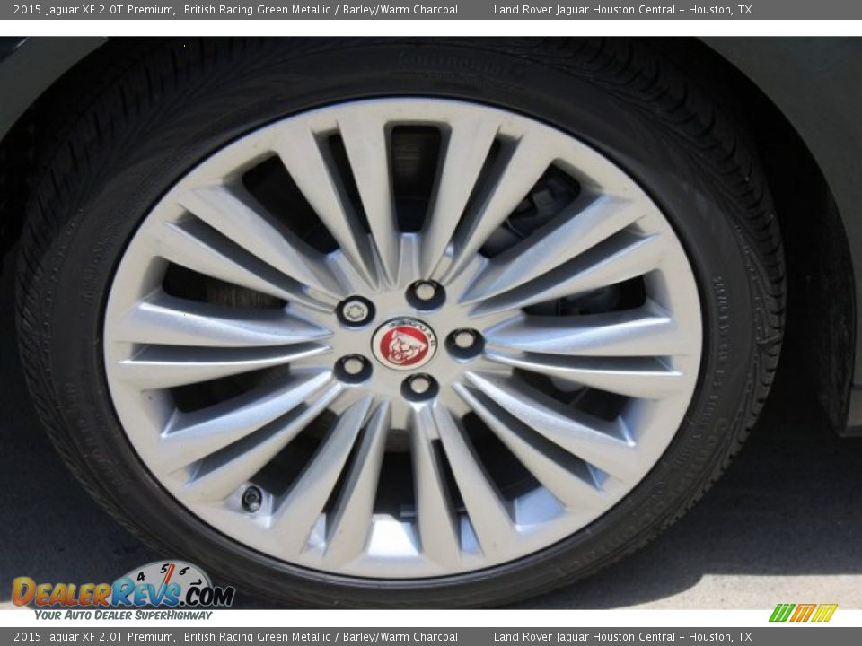 2015 Jaguar XF 2.0T Premium British Racing Green Metallic / Barley/Warm Charcoal Photo #5