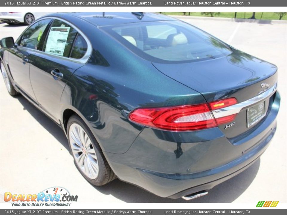 2015 Jaguar XF 2.0T Premium British Racing Green Metallic / Barley/Warm Charcoal Photo #7