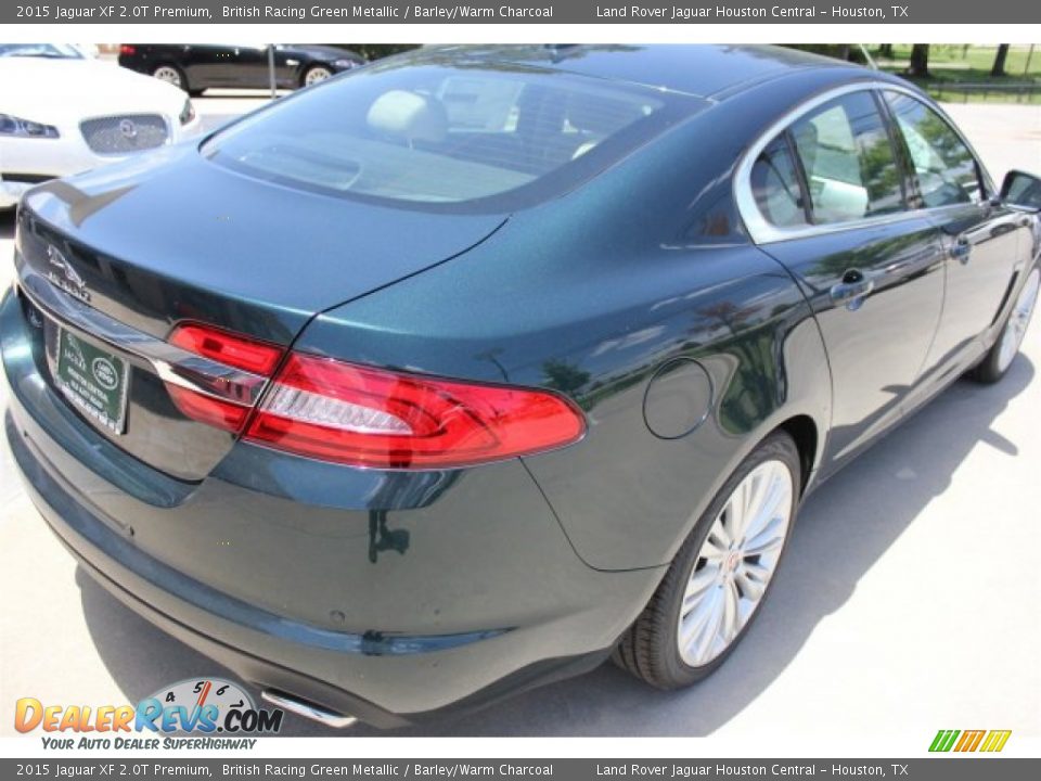 2015 Jaguar XF 2.0T Premium British Racing Green Metallic / Barley/Warm Charcoal Photo #9