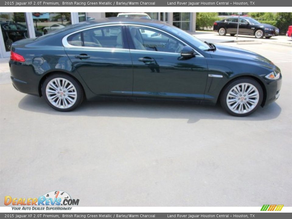 2015 Jaguar XF 2.0T Premium British Racing Green Metallic / Barley/Warm Charcoal Photo #10