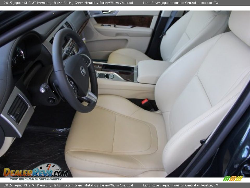 2015 Jaguar XF 2.0T Premium British Racing Green Metallic / Barley/Warm Charcoal Photo #16