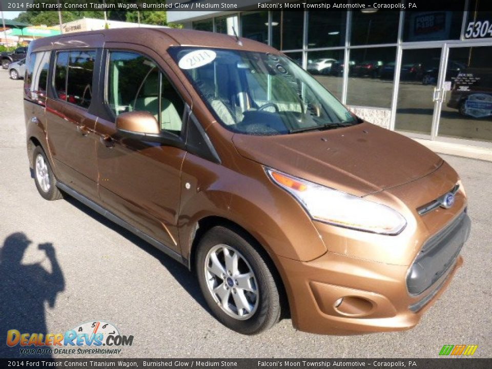 Front 3/4 View of 2014 Ford Transit Connect Titanium Wagon Photo #2