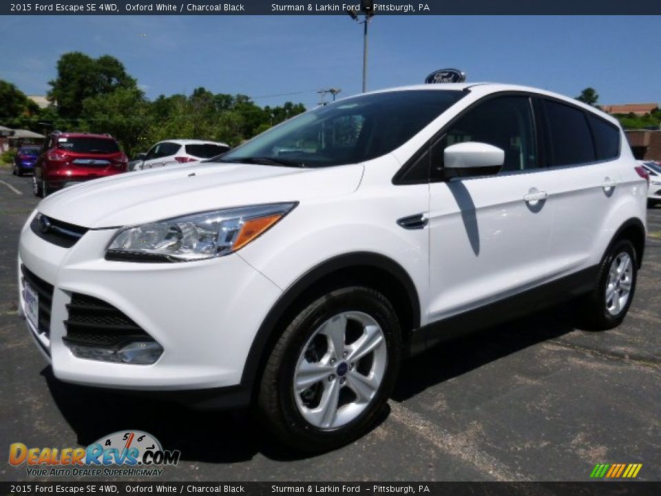 2015 Ford Escape SE 4WD Oxford White / Charcoal Black Photo #5