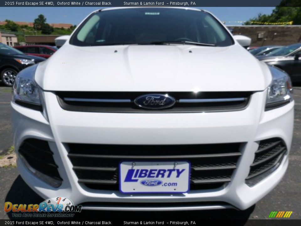 2015 Ford Escape SE 4WD Oxford White / Charcoal Black Photo #6