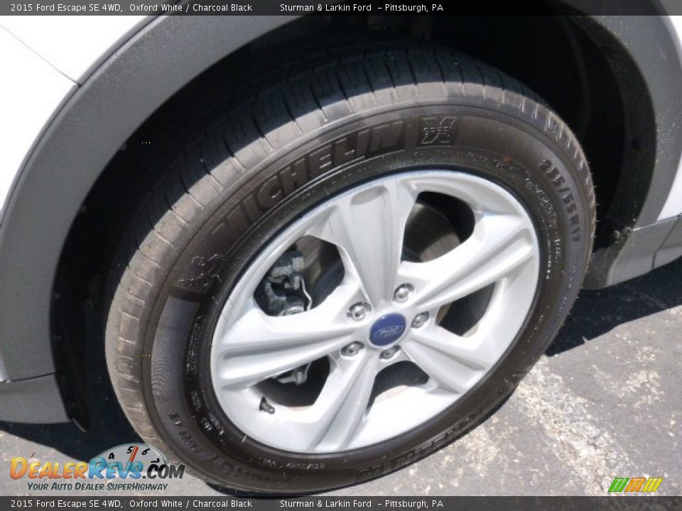 2015 Ford Escape SE 4WD Oxford White / Charcoal Black Photo #7