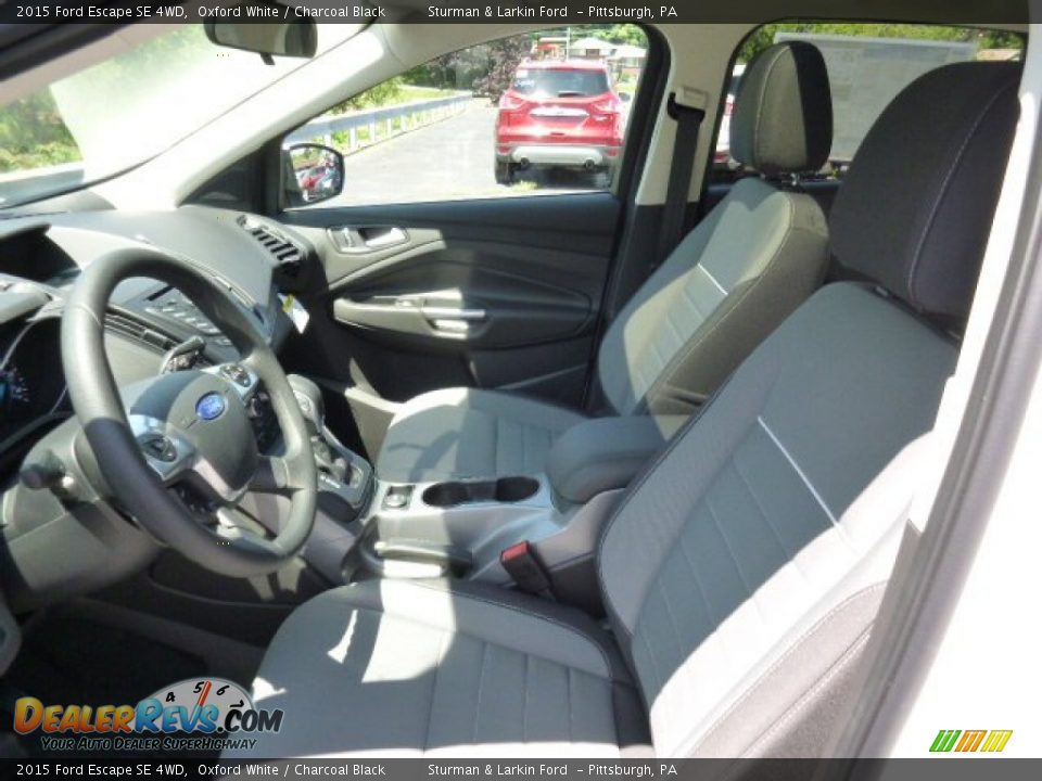2015 Ford Escape SE 4WD Oxford White / Charcoal Black Photo #8