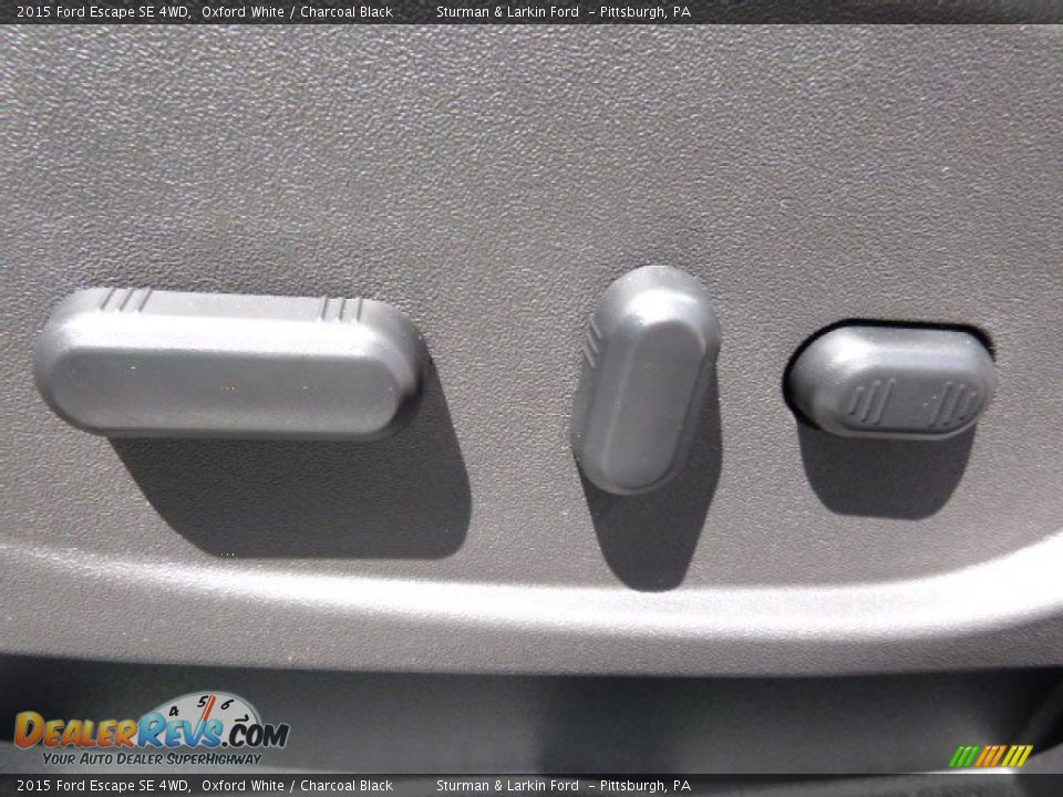 2015 Ford Escape SE 4WD Oxford White / Charcoal Black Photo #12