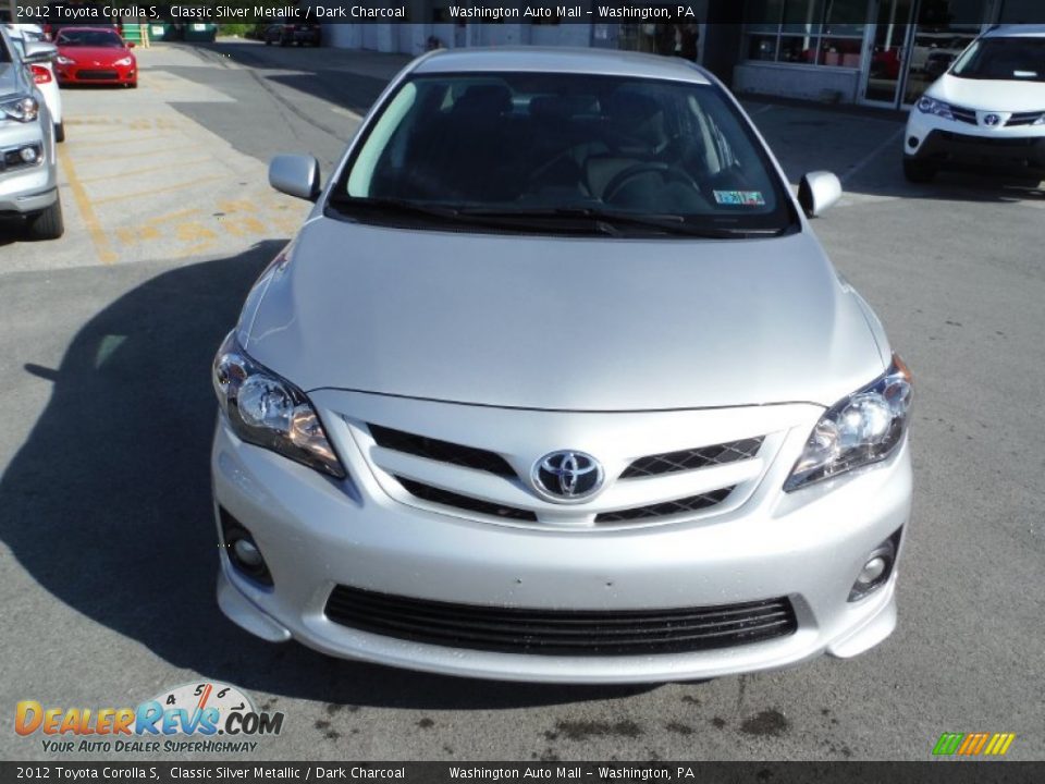 2012 Toyota Corolla S Classic Silver Metallic / Dark Charcoal Photo #4