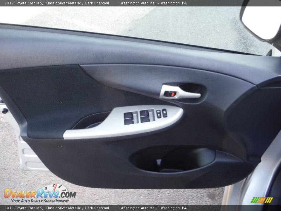 2012 Toyota Corolla S Classic Silver Metallic / Dark Charcoal Photo #12