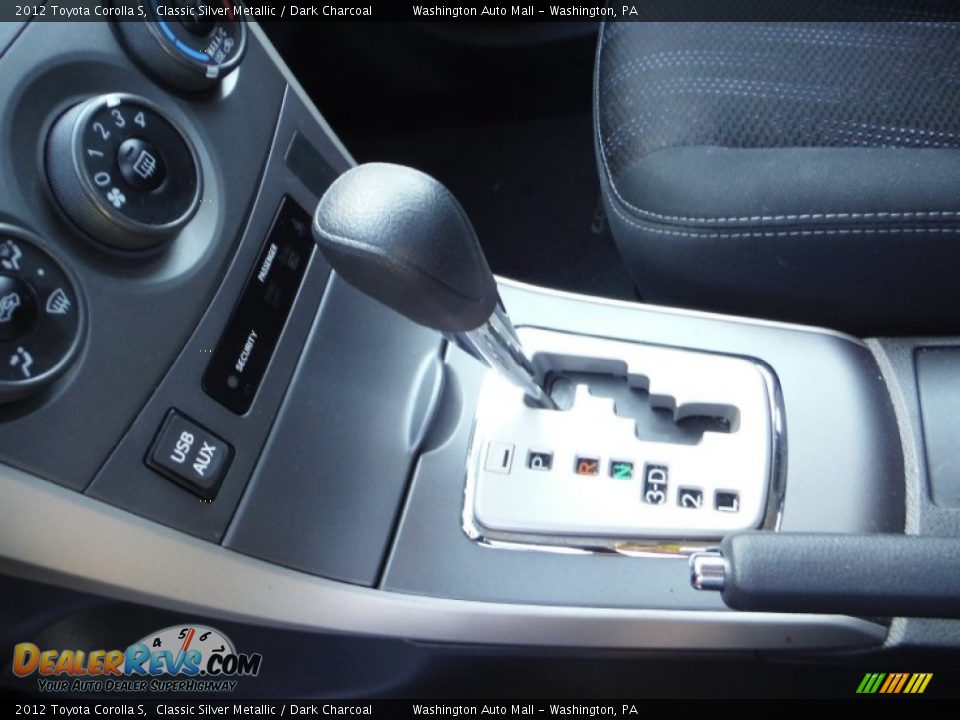 2012 Toyota Corolla S Classic Silver Metallic / Dark Charcoal Photo #14
