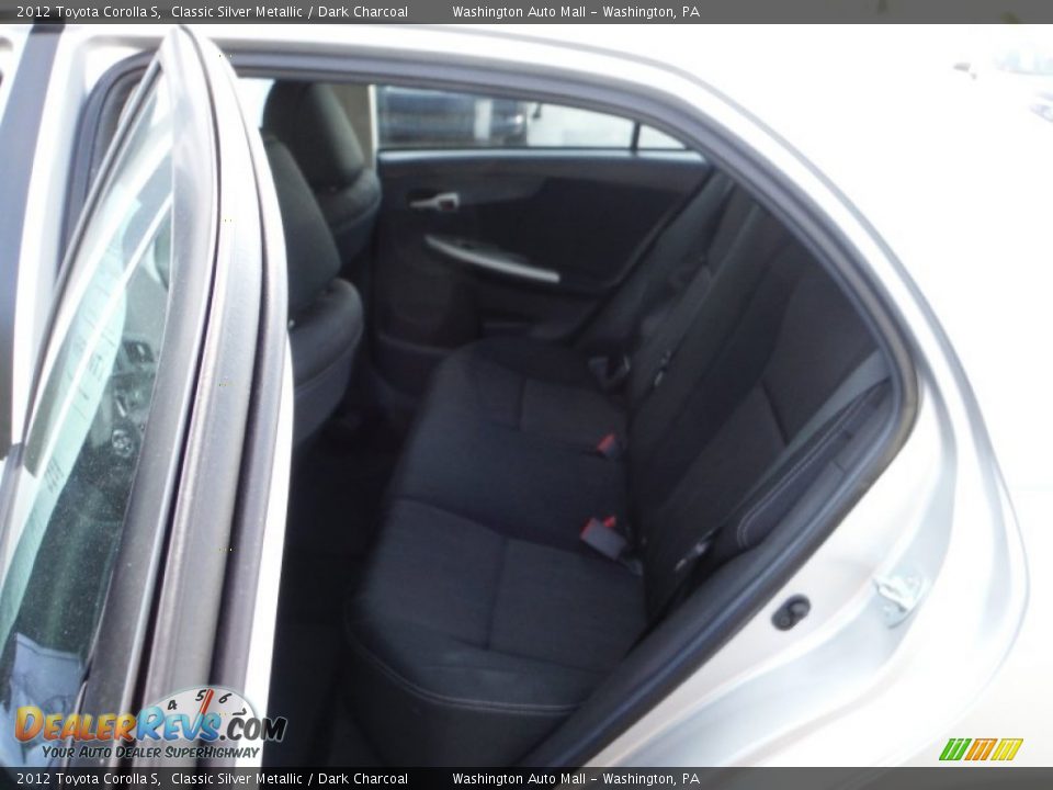 2012 Toyota Corolla S Classic Silver Metallic / Dark Charcoal Photo #17