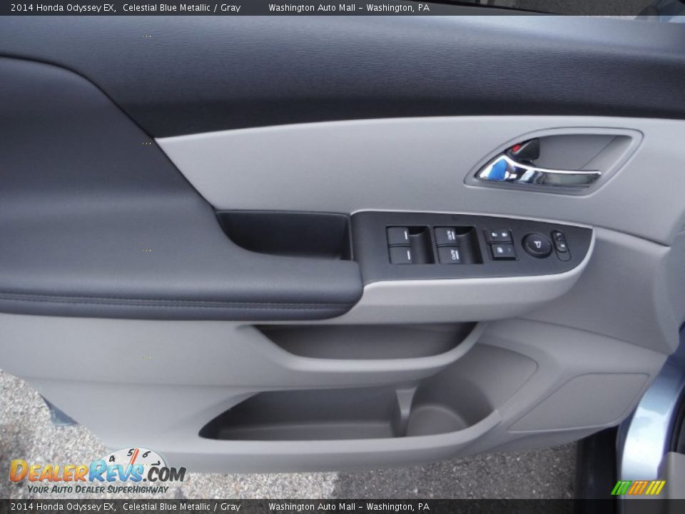 2014 Honda Odyssey EX Celestial Blue Metallic / Gray Photo #8
