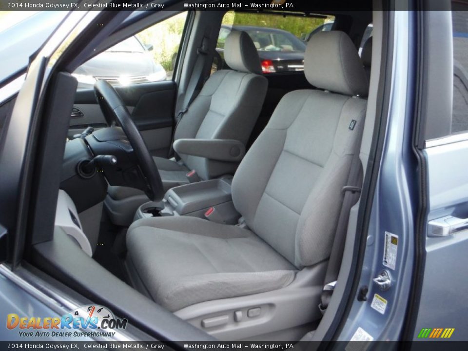 2014 Honda Odyssey EX Celestial Blue Metallic / Gray Photo #10