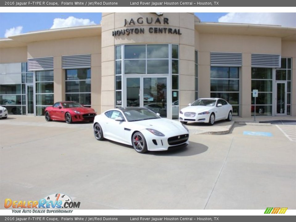 2016 Jaguar F-TYPE R Coupe Polaris White / Jet/Red Duotone Photo #1