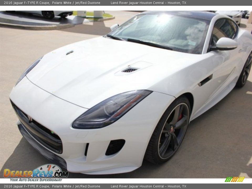 2016 Jaguar F-TYPE R Coupe Polaris White / Jet/Red Duotone Photo #4