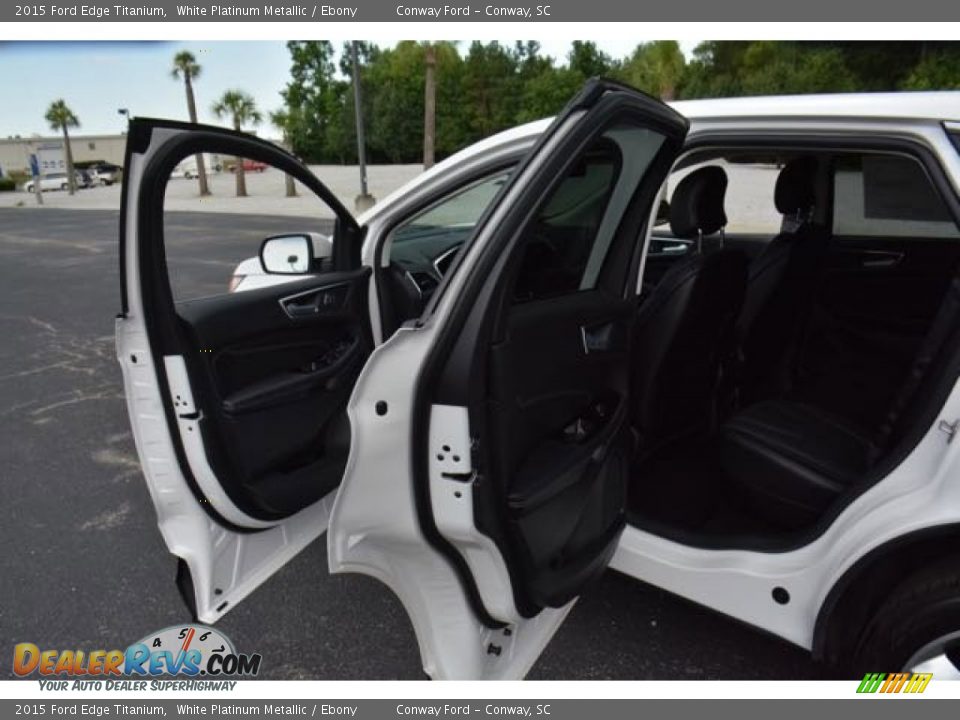 2015 Ford Edge Titanium White Platinum Metallic / Ebony Photo #11