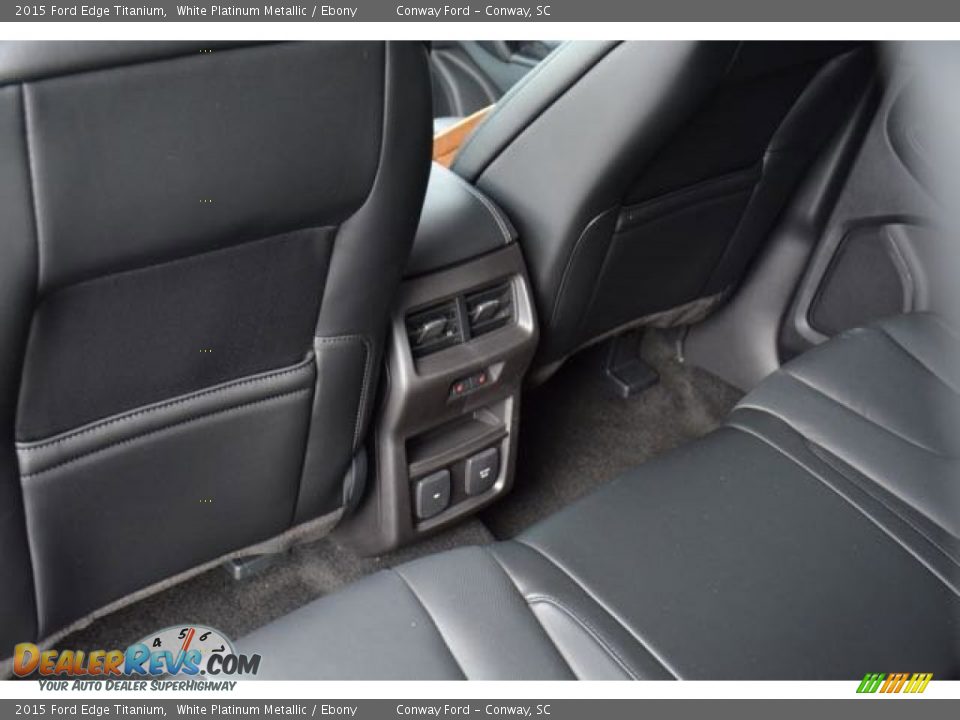 2015 Ford Edge Titanium White Platinum Metallic / Ebony Photo #13
