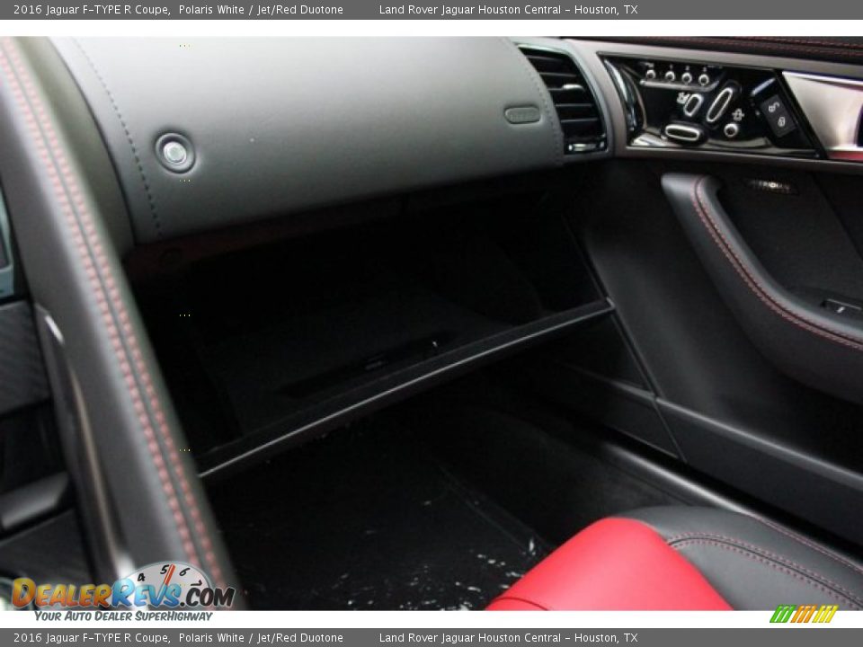 2016 Jaguar F-TYPE R Coupe Polaris White / Jet/Red Duotone Photo #28
