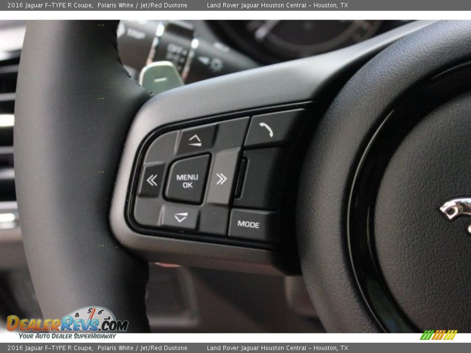 2016 Jaguar F-TYPE R Coupe Polaris White / Jet/Red Duotone Photo #31