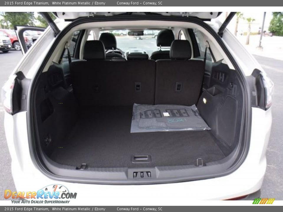 2015 Ford Edge Titanium White Platinum Metallic / Ebony Photo #17