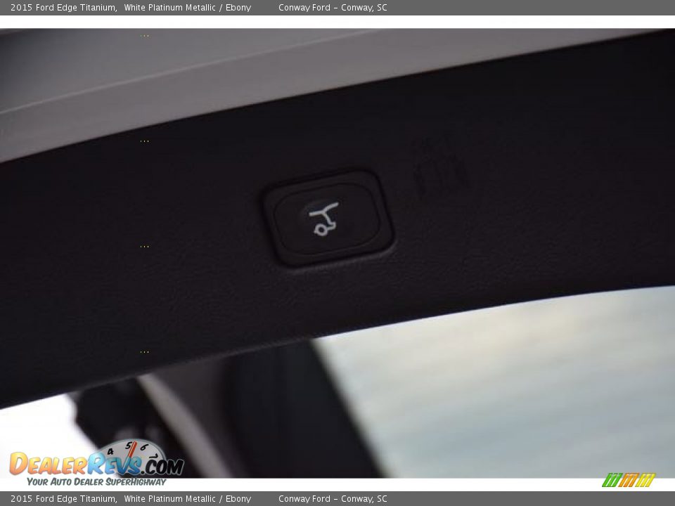2015 Ford Edge Titanium White Platinum Metallic / Ebony Photo #18