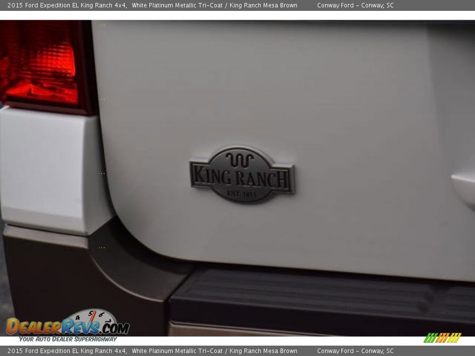 2015 Ford Expedition EL King Ranch 4x4 White Platinum Metallic Tri-Coat / King Ranch Mesa Brown Photo #8
