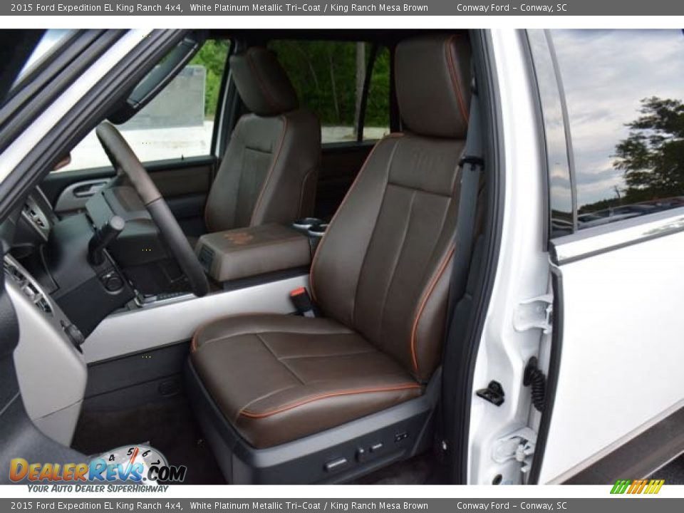 Front Seat of 2015 Ford Expedition EL King Ranch 4x4 Photo #24