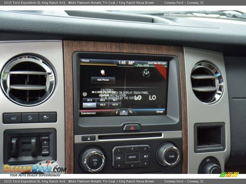Controls of 2015 Ford Expedition EL King Ranch 4x4 Photo #34