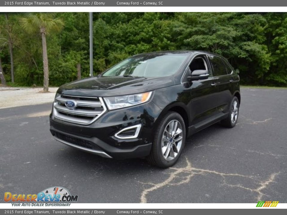 2015 Ford Edge Titanium Tuxedo Black Metallic / Ebony Photo #1