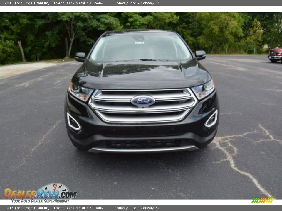 2015 Ford Edge Titanium Tuxedo Black Metallic / Ebony Photo #2