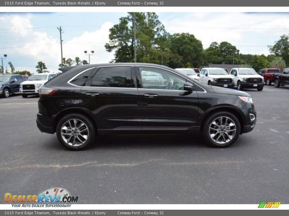 2015 Ford Edge Titanium Tuxedo Black Metallic / Ebony Photo #4